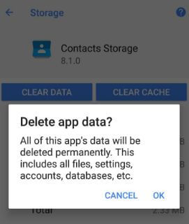 How to fix contacts Sync problem on android Oreo
