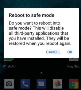 Reboot to safe mode Pixel 2 XL Oreo