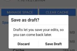 Save Instagram post as draft on android phone