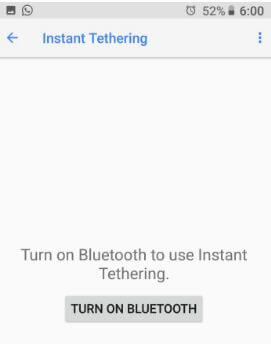 Turn on Bluetooth to enable instant tethering in Google Pixel