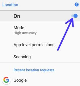 Turn on location to find lost Pixel 2 device