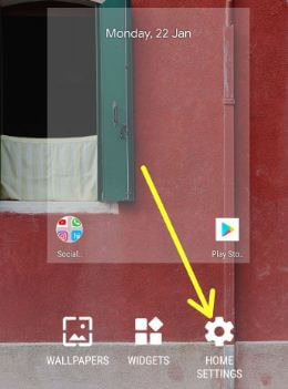 Android Oreo 8.1 home screen settings