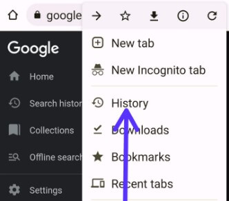 Clear Browsing History Android using Chrome