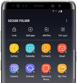 How to access secure folder on Galaxy Note 8