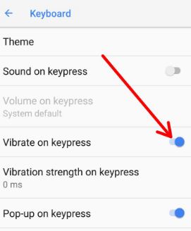 How to turn off keyboard vibration Pixel 2 and Pixel 2 XL