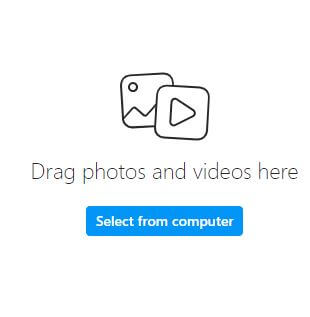 Select photos from computer