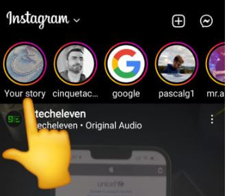 View your uploaded Instagram Story Android