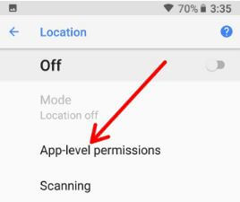 App level permission in Oreo