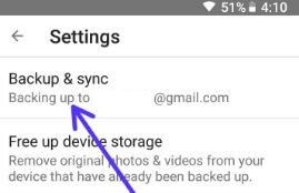 Backup and sync photos and videos in Google Pixel Oreo