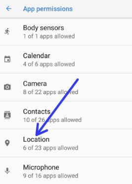Disable location per app permission on android Oreo