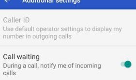 How to activate call waiting in android 8.0 Oreo