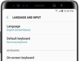 How to change language and input settings on Galaxy Note 8