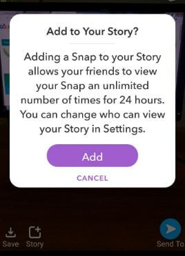 How to create story on Snapchat in android phone