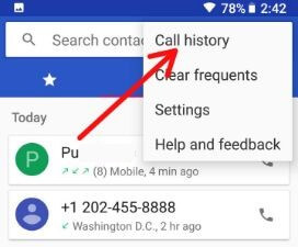 How to delete single call from call log in android Oreo