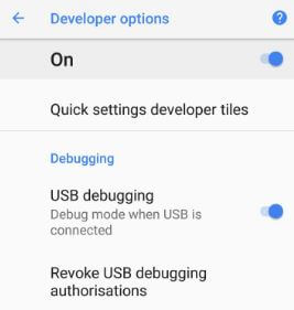 How to enable USB debugging on galaxy S9 and galaxy S9 Plus
