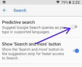 How to turn off predictive text on android 8