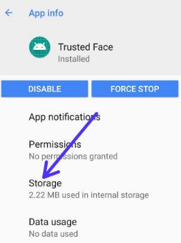Trusted face in android 8.1 Oreo