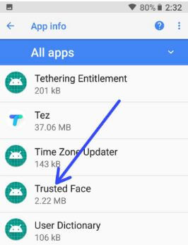 android Oreo trusted face feature
