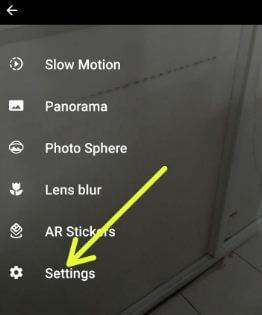 Google Pixel camera settings