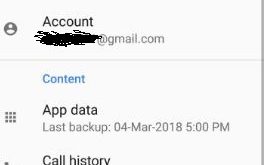 How to backup and restore data android Oreo