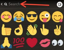 Search GIF image to add Snap in android