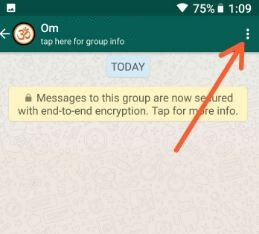 WhatsApp Group settings in android