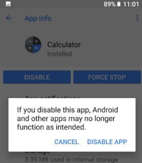 Disable apps on Pixel 2 and Pixel 2 XL