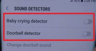 How to enable or disable baby crying detector on Galaxy S9 Plus