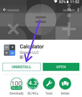 Uninstall apps in Pixel 2 XL Oreo