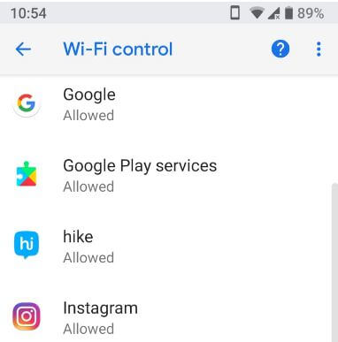 Android P Wi-Fi control apps