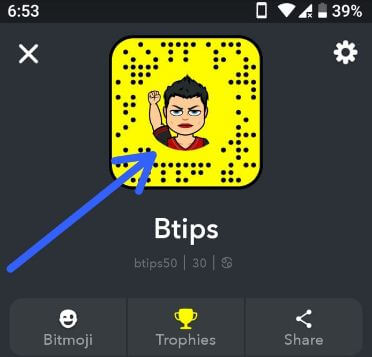 Change my profile photo on Snapchat Android phone