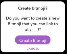 Create Bitmoji Snapchat android device
