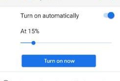 How to enable battery saver in android P 9.0