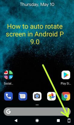 How to rotate screen in android P 9.0