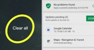 How to clear all apps in android P 9.0