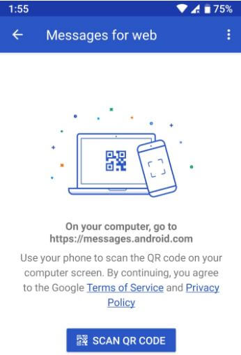 How to use Android messages for Web on computer PC
