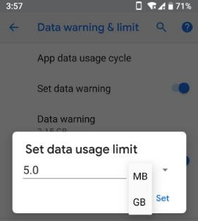 Reduce mobile data usage on YouTube android Oreo