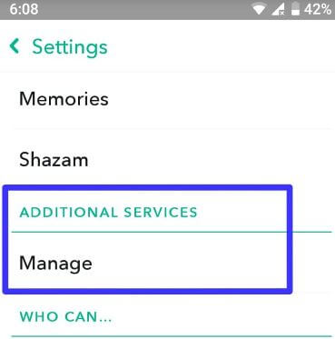 Turn off snapchat location in android