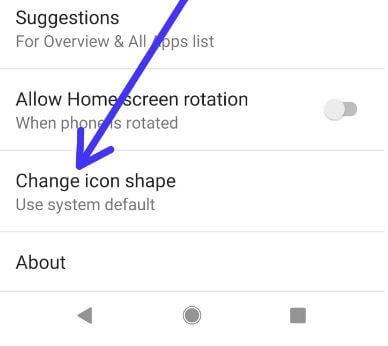 Android P change icon shape