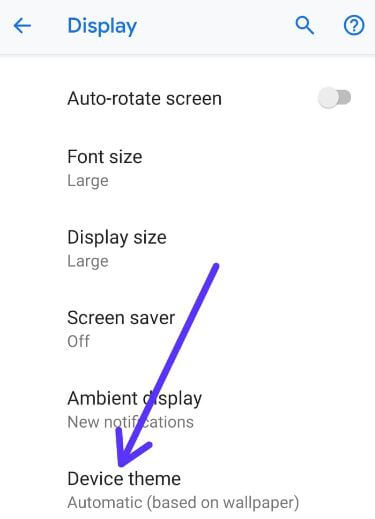 Change theme in android P 9.0 device