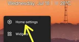 How to change home screen settings in android P 9.0