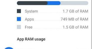 How to check RAM usage in android Oreo 8.1