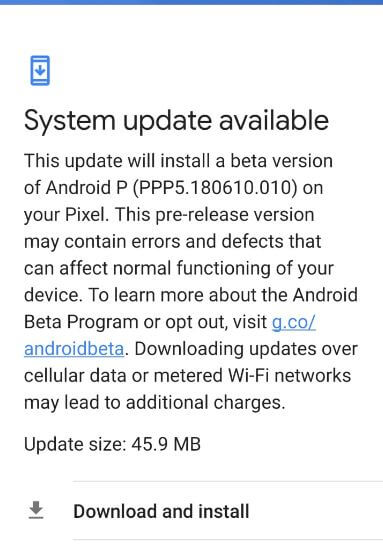 How to download and install Android P beta 4 for Google Pixel 2 XL