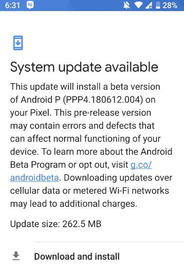 How to install Android P Beta 3 on Google Pixel XL