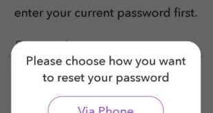 How to reset Snapchat password on android via phone number