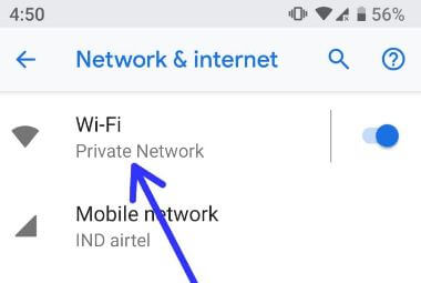 Open Wifi in android P 9.0