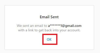 Reset Instagram Password using email or phone number