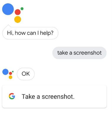 Use Google Assistant to capture screenshot in Pixel 3 XL