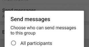 WhatsApp group admins restrict sending messages android