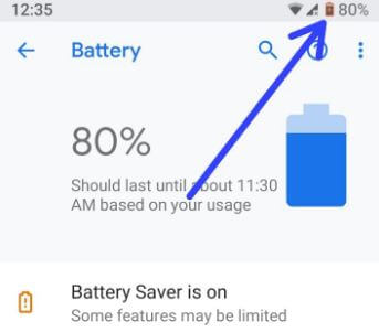 enable Battery saver in android P 9.0 device